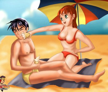 Shemale Sex Beach - Fun With Shemales On The Beach | Erofus - Sex and Porn Comics