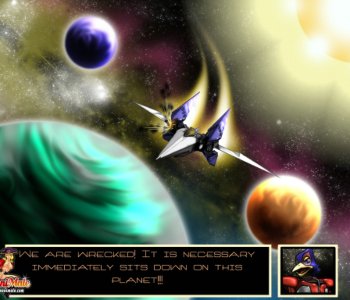 comic StarFox Crash Landing