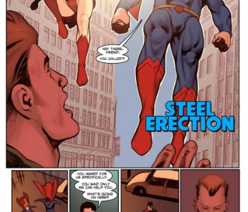 comic Steel Erection - Superman