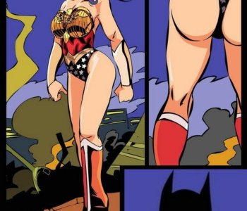 comic Wonder Woman Night Patrolling With Her Batmen