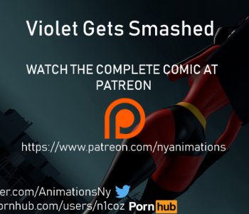 comic Violet Gets Smashed