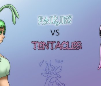 comic Fairies vs Tentacles