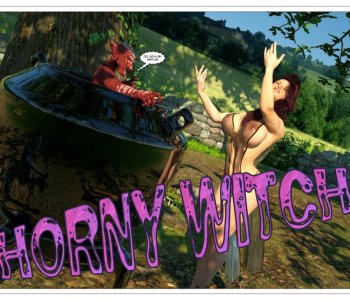 comic Horny Witch