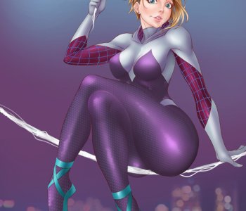 comic Gwen Stacy Amazing Footjob Fucktime