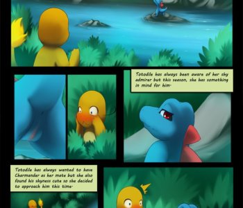 comic Charmander X Totodile