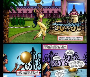 comic The princess and the frog