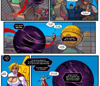 comic Power Girl vs Darkseid