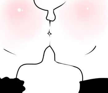 comic Girl Kisses