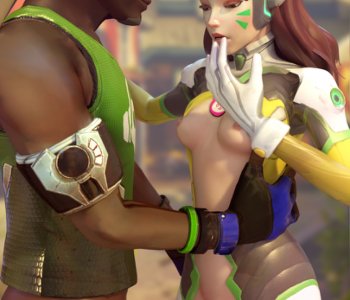 comic DVa x Lucio