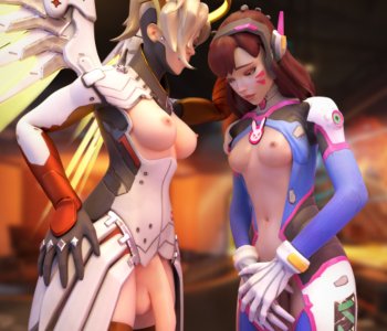 comic Mercy & Dva