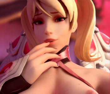 comic Pink Mercy selfie Aspryt