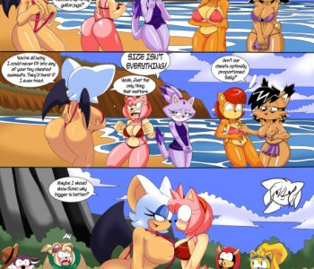 comic Sonic Girls Breast Expansion