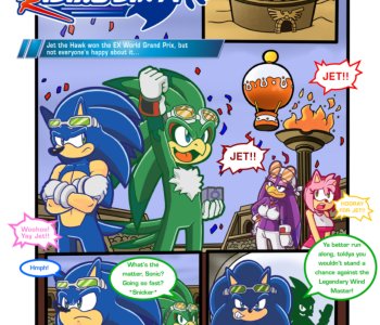 comic Sonic Riding Dirty