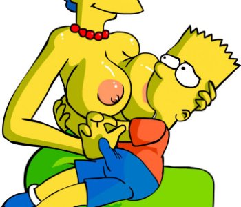 comic Marge Simpson is Anal Mom