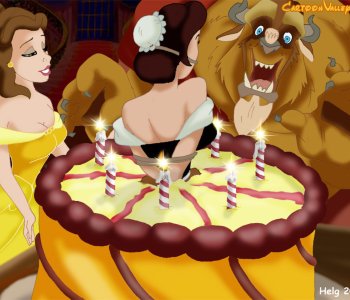 comic Belle gifts Maid to the Beast for a birthday