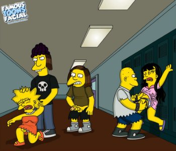 comic Simpsons - Rape in School