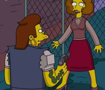 comic Simpsons - Snake and Maude