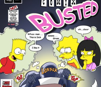 comic Simpsons Comix Busted