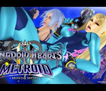 comic Kingdom Hearts x Metroid - Brinstar Depths