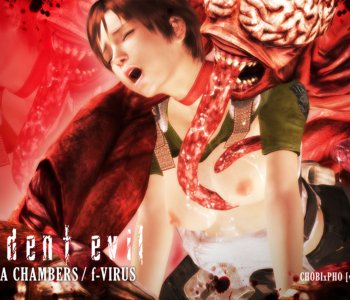 comic Resident Evil - Rebecca Chambers - f-Virus