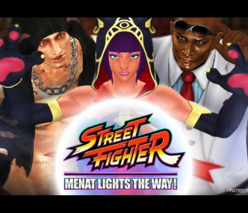 comic Street Fighter - Menat Lights The Way!