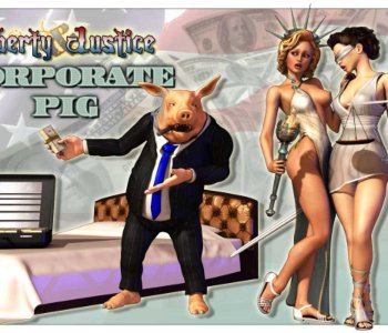 comic Liberty & Justice - CorporatePig