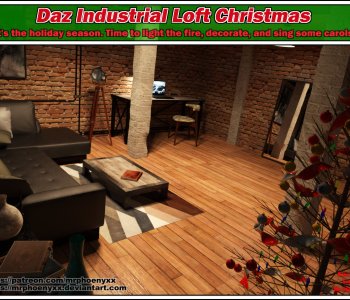 comic Daz Industrial Loft Christmas
