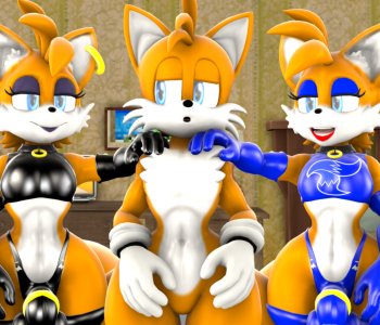 comic Foxy Threesome