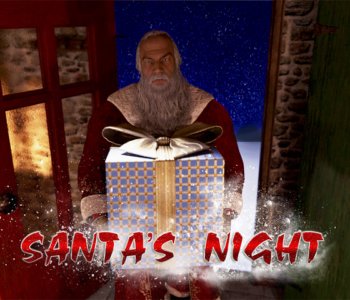 comic Santa's Night