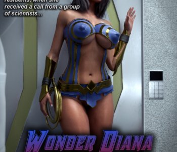 comic Wonder Diana And The Breeding Alien