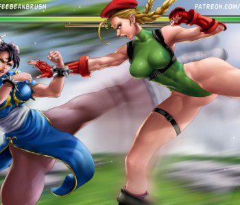 comic Chun Li X Cammy