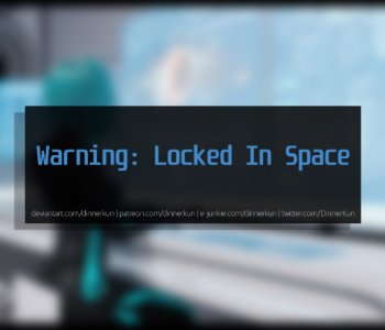 comic Warning - Locked In Space