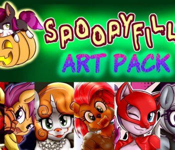 comic Spoopyfilly Art Pack