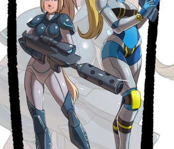 comic Samus and Tails