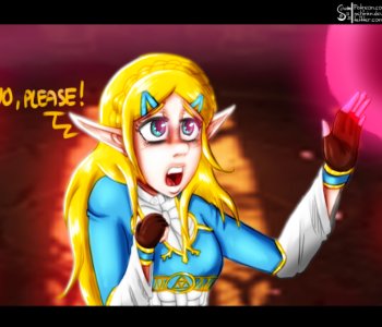 comic Zelda Getting Corrupted by Ganon