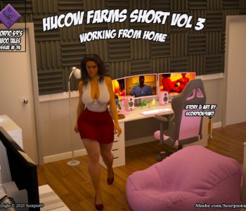 comic Hucow Farms Short - Working From Home