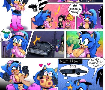comic Sonic The Whore Cop