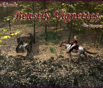 comic Beastly Vignettes - The Morning Ride