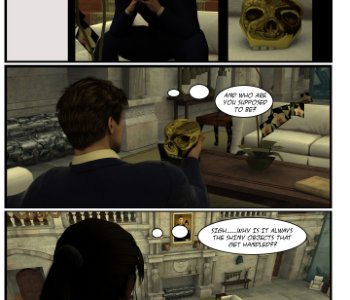comic Lara Croft - Negotiation