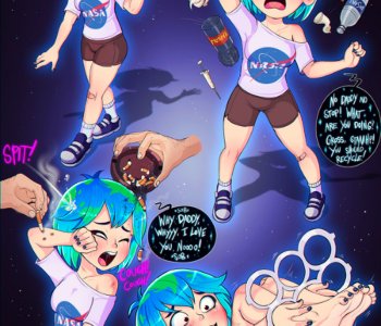 comic Earth-chan And Planet-chan Girls