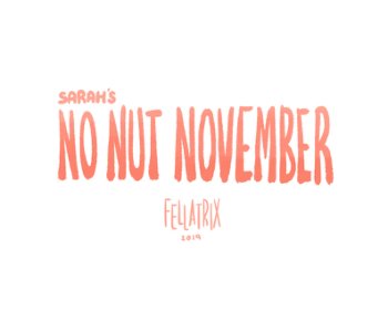 comic Sarah's No Nut November
