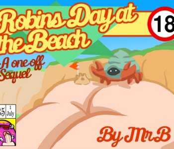 comic Robin's Day At The Beach