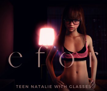 comic Natalie - Before with Glasses