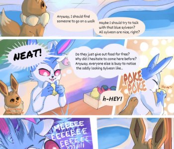 comic Eti And Shiny Sylveon