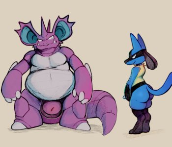 comic Lucario & Nidoking