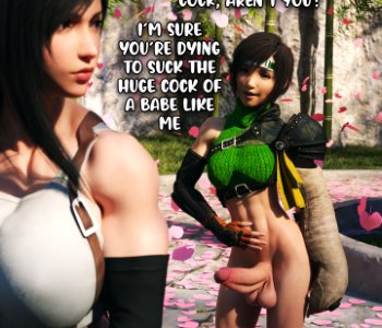 comic Yuffie, Tifa & Jessie