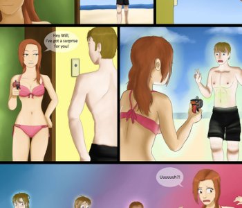 comic Fun at the Beach