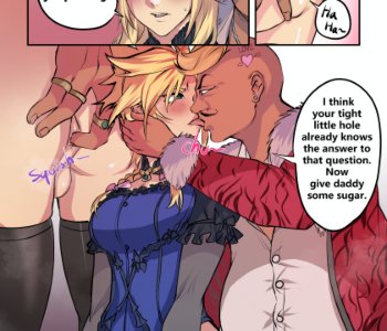 comic Cloud Strife Crossdressing