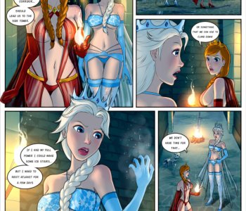 comic Anna, Elsa, Duke