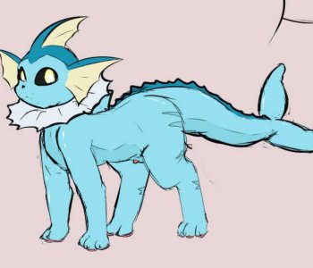 comic Vaporeon's Growth